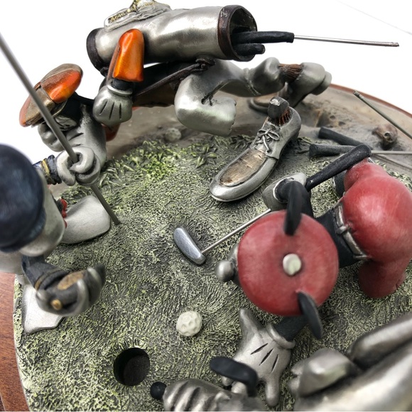 Chilmark Pewter DISNEY Comic Capers FOURSOME FOLLIES Sculpture Made In USA READ! - Picture 13 of 13